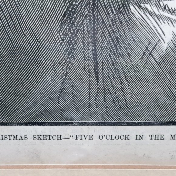 Thomas Nast "A Christmas Sketch- 5 O'Clock in The Morning" -Original, 1878 - Picture 5 of 11
